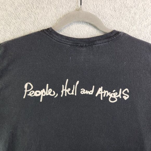 Jimi Hendrix Shirt Mens XL Hell and Angels 2019 Allover Graphic Print Concert - Picture 5 of 15